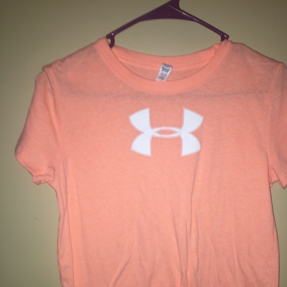 Peach under armor shirt